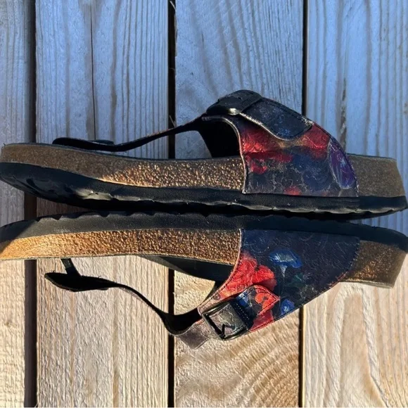 Birkenstock Women's Papillio Gizeh Lux Textile Floral Shoes Sandals EU 4… - Picture 5 of 7
